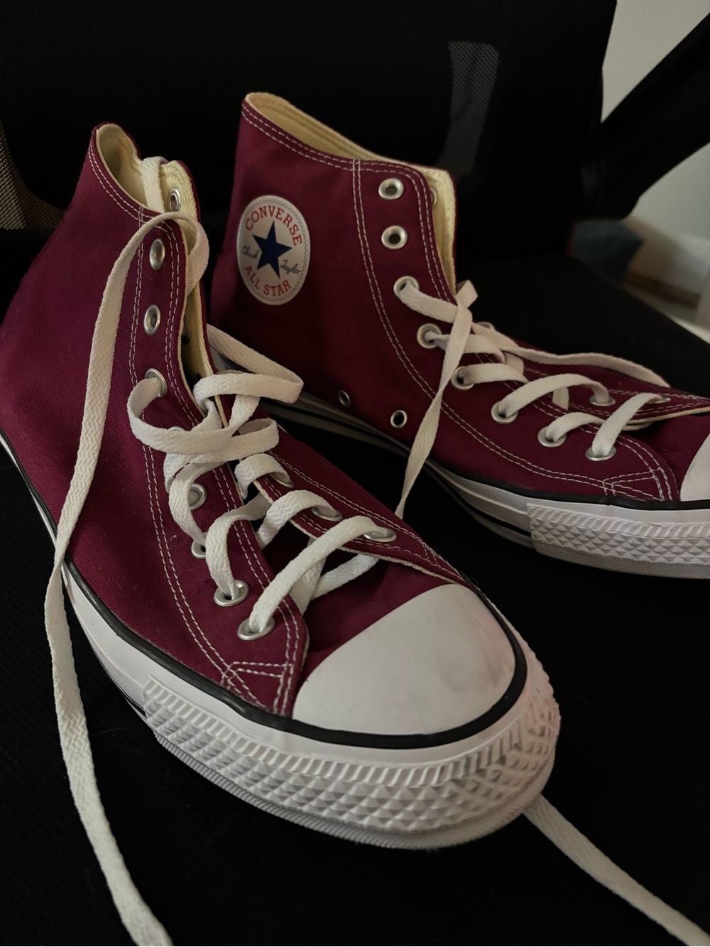 Converse High Top Sneakers - Burgundy